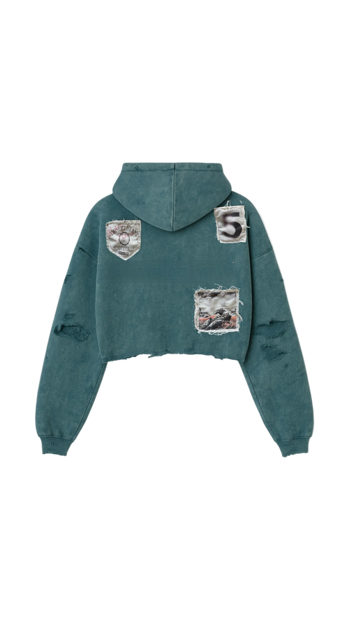 Blue Raspberry Patch Hoodie