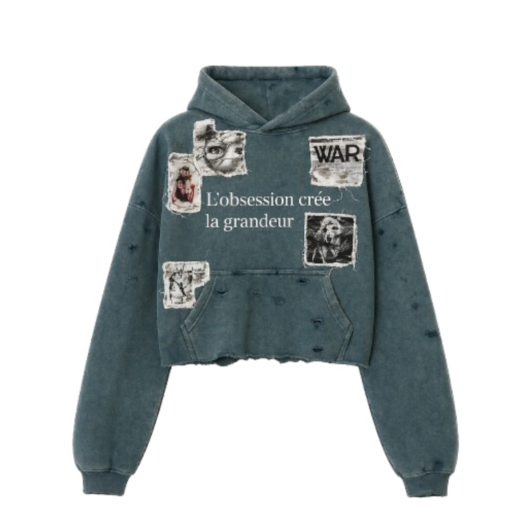 Blue Raspberry Patch Hoodie